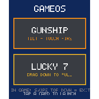 gameos running on the Watchy silhouette